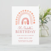 Birthday Kind Boho Rainbow Bisque Kaart (Staand voorkant)