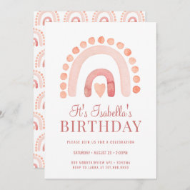 Birthday Kind Boho Rainbow Bisque Kaart