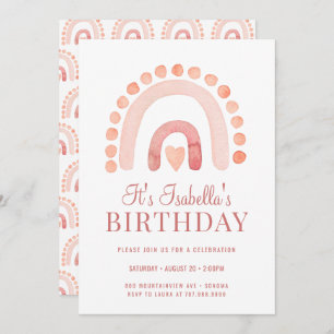 Birthday Kind Boho Rainbow Bisque Kaart