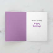 Birthday Kind Cute Fish Princess Kaart (Binnen)