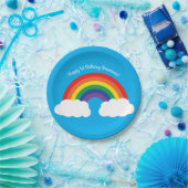 Birthday Kind regenboogschoen Papieren Bordje (Feest)