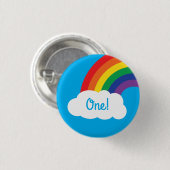 Birthday Kind regenboogschoen Ronde Button 3,2 Cm (Voorkant /achterkant)