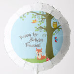 Birthday Kind van Forest Friends Woodland Cute Ballon<br><div class="desc">Dit thema van schattige bosmirvrienden is perfect voor je kind kleine op je eerste verjaardagsfeestje! Geweldig voor een schattig kind geboren in de lente,  of een beetje dat van dieren houdt. Een eerste verjaardagsthema past bij een bos avontuur!</div>