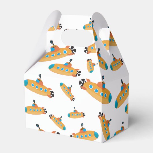 Birthday-Kind van het onderzeeërs Bedankdoosjes (Achterkant)