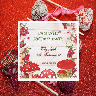 Birthday Kind van Red Berry Garden Toadstool Servet