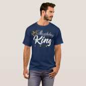 Birthday King Gold Crown for Boys and Mannen T-shirt (Voorkant volledig)