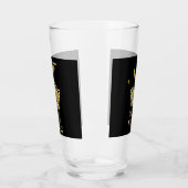 Birthday King Gold Crown Royal Monogram Luxury Glas (Links)