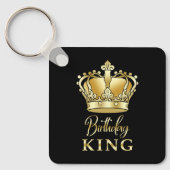 Birthday King Gold Crown Royal Queen Funny Sleutelhanger (Voorkant)