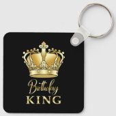Birthday King Gold Crown Royal Queen Funny Sleutelhanger (Achterkant)
