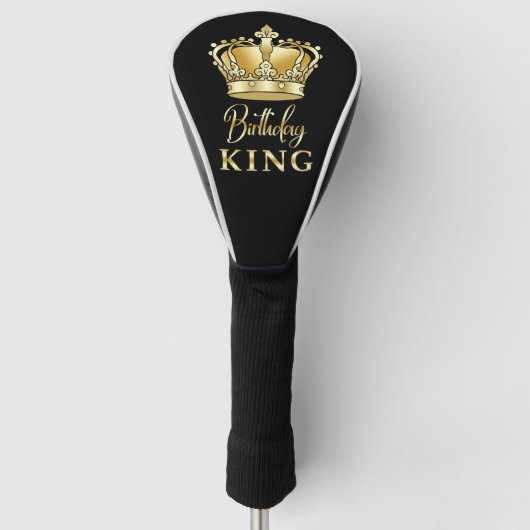 Birthday King Gold Crown Royal Queen Luxury Pickle Golfheadcover (Voorkant)