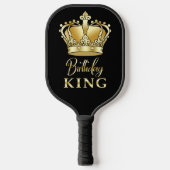 Birthday King Gold Crown Royal Queen Luxury Pickleball Paddle (Voorkant)