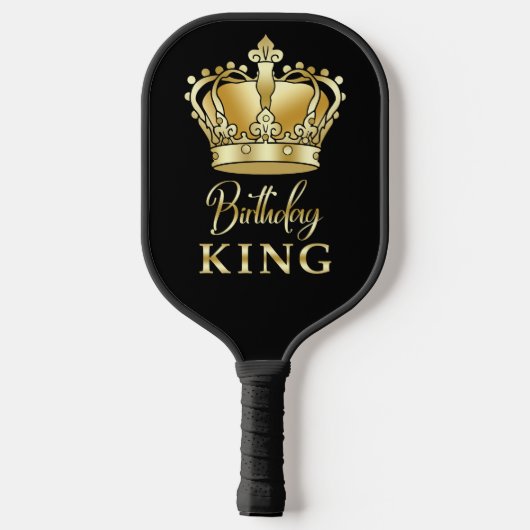 Birthday King Gold Crown Royal Queen Luxury Pickleball Paddle (Achterkant)