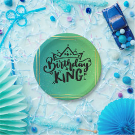 Birthday King Paper Borden Papieren Bordje