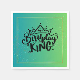 Birthday King Paper Napkins Servet