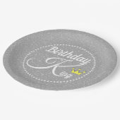 Birthday King Papieren Bordje (Gekanteld)