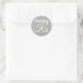 Birthday King Ronde Sticker (Tas)