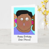 Birthday Kiss Kaart (Gele Bloem)