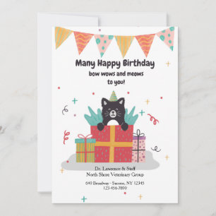 Birthday Kitten Wenskaart uit Vet