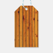 Birthday Klassiek bruin houten scheepsdek Cadeaulabel (Achterkant)