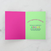 Birthday, kleindochter, muis, Kaleidoscoop-groep Kaart (Binnen)