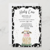 Birthday Koe, uitnodiging voor Cute Girls (Voorkant)