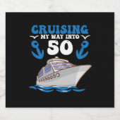 Birthday kruising My Way in 50 Sparkling Wijnetiket (Enkel label)