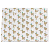 Birthday Labrador Yellow Dog in Party Pet Groot Cadeauzakje (Voorkant)