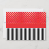 Birthday Ladybug Invitation for Cute Little Girl Kaart (Achterkant)