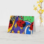 Birthday Ladybug-producten Kaart (Gele Bloem)