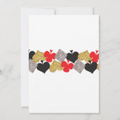 Birthday Las Vegas Casino Night Party Invitation Kaart (Achterkant)