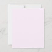Birthday lavender florals pink invitation (Achterkant)
