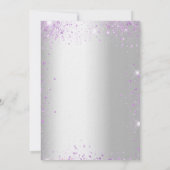 Birthday lavender Silver Eucalyptus luxe Kaart (Achterkant)