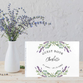 Birthday lavender violet floras eucalyptus gastenboek