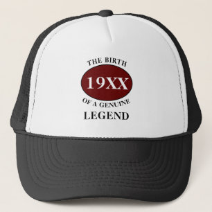 Birthday Legend Elk jaar Humor vader zwart rood Trucker Pet