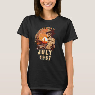 Birthday Legends werd geboren in juli 1967 56th Vi T-shirt