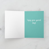 Birthday Leonberger Card Kaart (Binnen)
