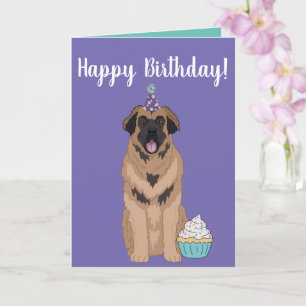 Birthday Leonberger Card Kaart