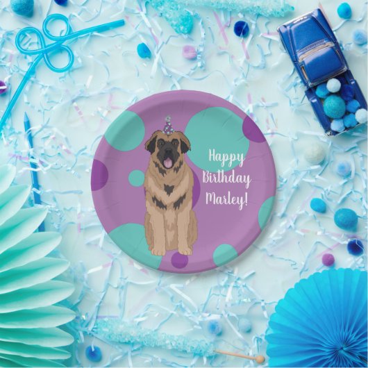 Birthday Leonberger Papieren Bordje (Feest)