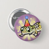 Birthday Leopard Gecko Ronde Button 5,7 Cm (Voorkant /achterkant)