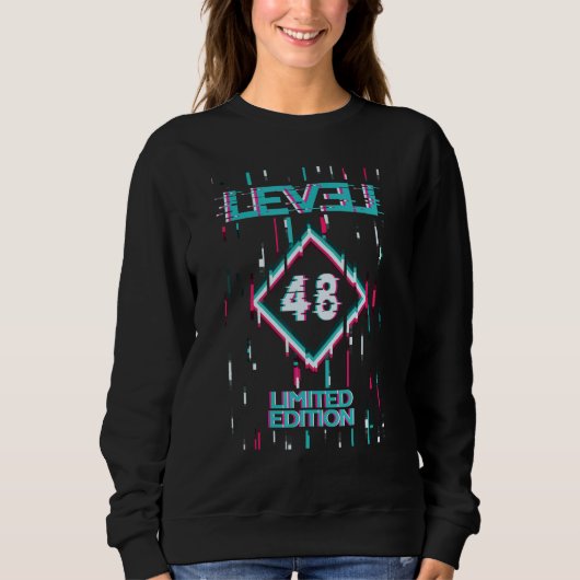 Birthday Level 48-jaar games gebruikt Trui (Voorkant)