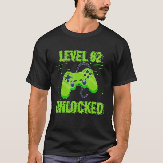 Birthday Level 62 Unlocked videospelletjes Control T-shirt (Voorkant)