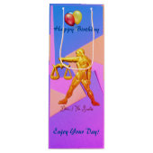Birthday Libra /Sept 23 - okt. 22 Wijn Cadeautas (Voorkant)