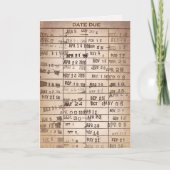 Birthday Library Card Kaart (Voorkant)