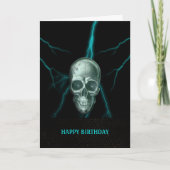 Birthday Lightning Skull Kaart (Voorkant)