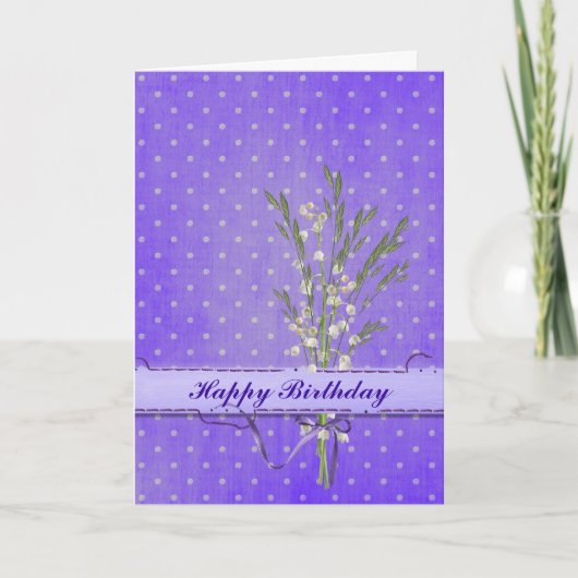 Birthday Lilies Kaart (Voorkant)