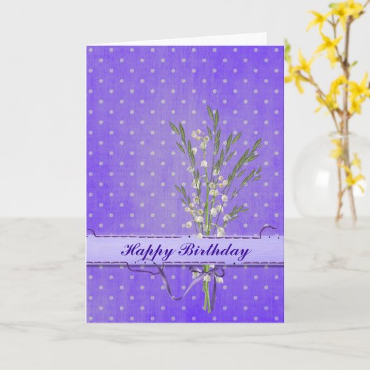 Birthday Lilies Kaart (Gele Bloem)