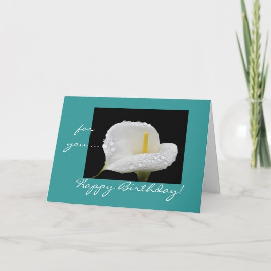 Birthday lily kaart (Voorkant)