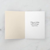 Birthday Lily of the Valley on Abstract Kaart (Binnen)