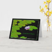 BIRTHDAY Lily Pad Kaart (Gele Bloem)