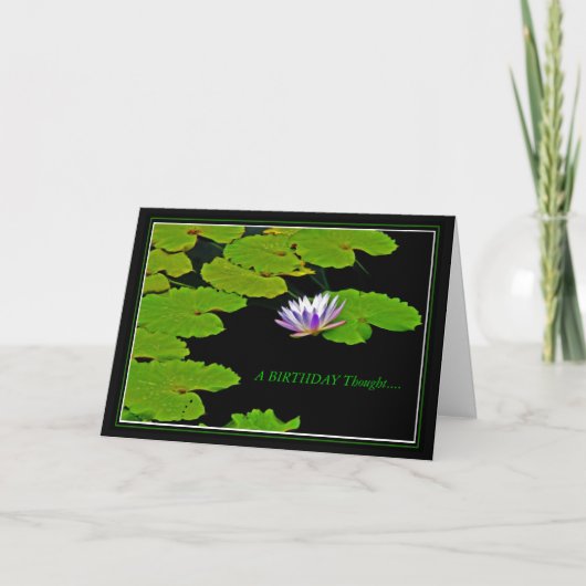 BIRTHDAY Lily Pad Kaart (Voorkant)